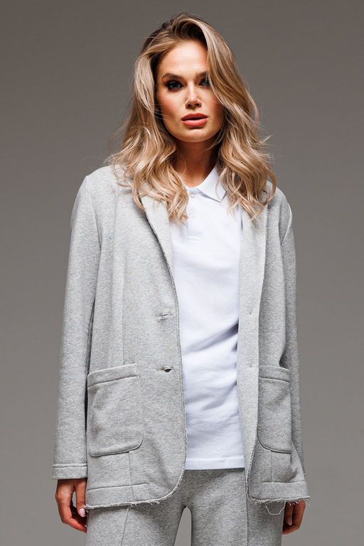 Жакет GO F4065/50-04.170-176 серый меланж