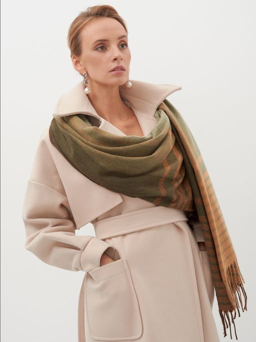 В составе шерсть! Палантин двусторонний - Tantino фото 2