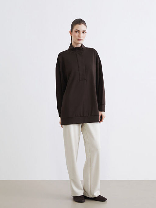 Soft Touch Oversize Kad?n Sweatshirt Tunik