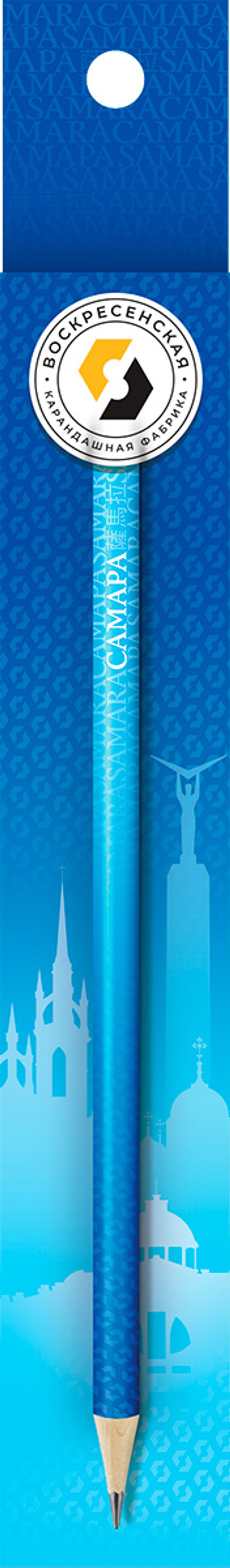 ВКФ Мой любимый город SUV-049 Карандаш графитный заточенный ТМ (HB) 4 шт. Самара