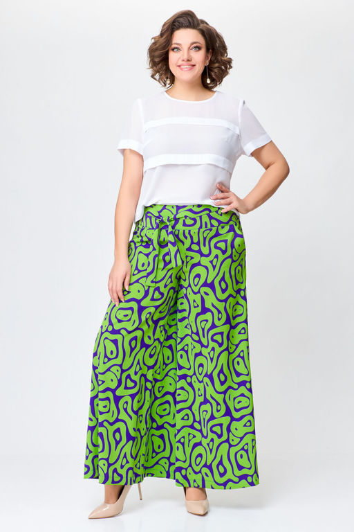 Блуза Swallow 803.2 черный+серебряный узор фото 427