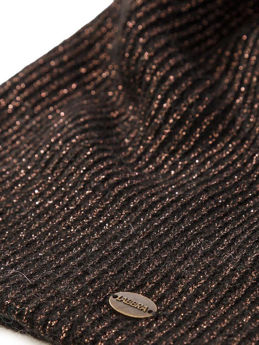 Шапка жен. кид-мох+альп+шерсть LB-N88037A black/bronze - Labbra фото 11