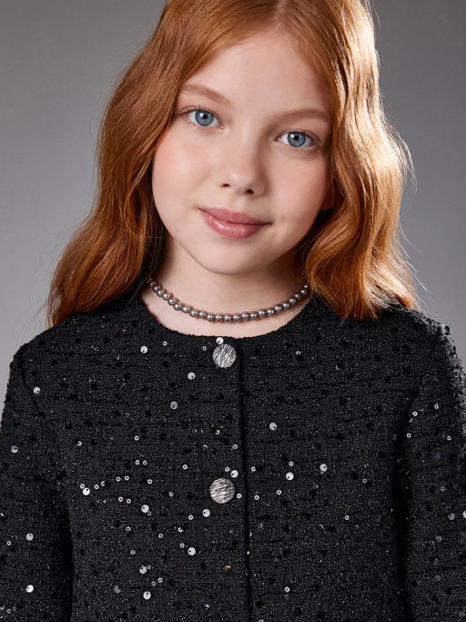 ACOOLA / Жакет детский для девочек Anteya_jk черный  фото 4