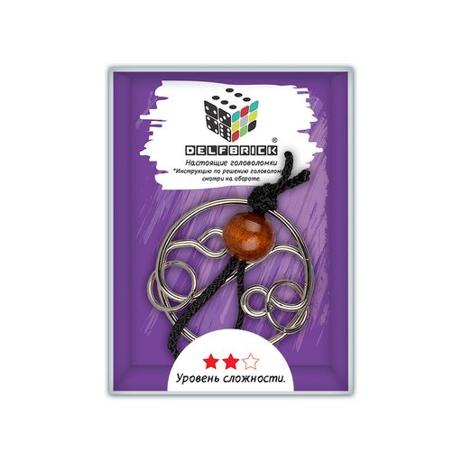 DELFBRICK DLM-28 Головоломка металлическая 1 шт Инь-Ян 4 элемент