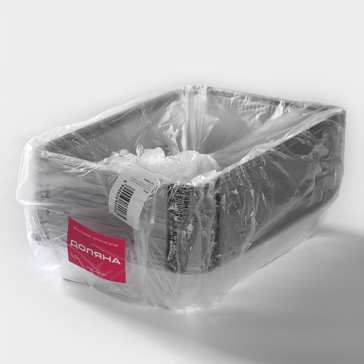 Цена за 100 шт. Форма для выпечки и запекания Доляна, 2.1 л, 31.521.56 см, фольга, серебристая  фото 7