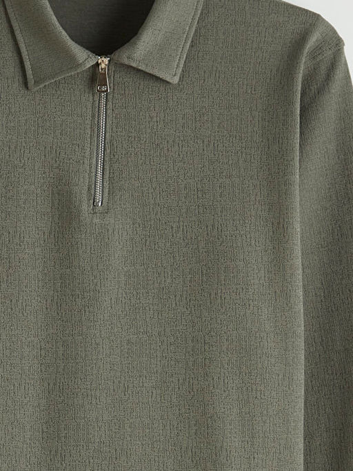 Polo Yaka Erkek Sweatshirt