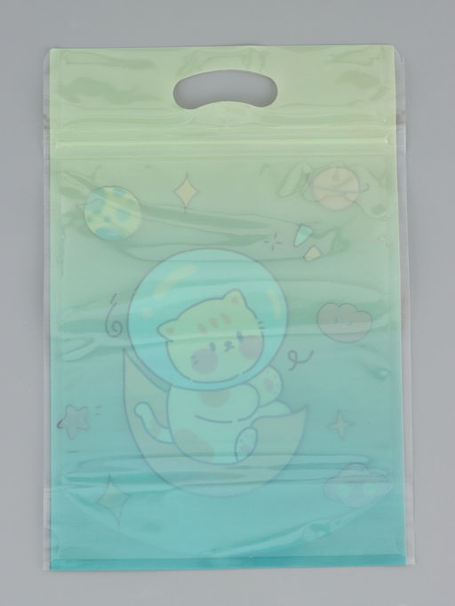 Цена за 50 шт. Пакет подарочный, с zip-lock застежкой, "Космическая история", 15х23 ± 1см МИКС