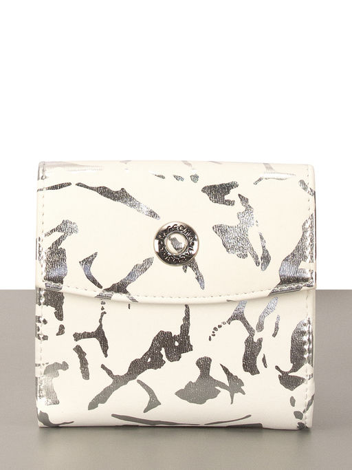 LACCOMA кошелек LA-2080-белый-серебристый натуральная кожа