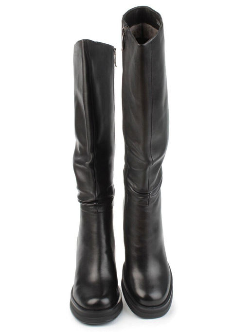 02-B6233-6051-3BM-1 BLACK Сапоги зимние женские (натуральная кожа, натуральный мех)