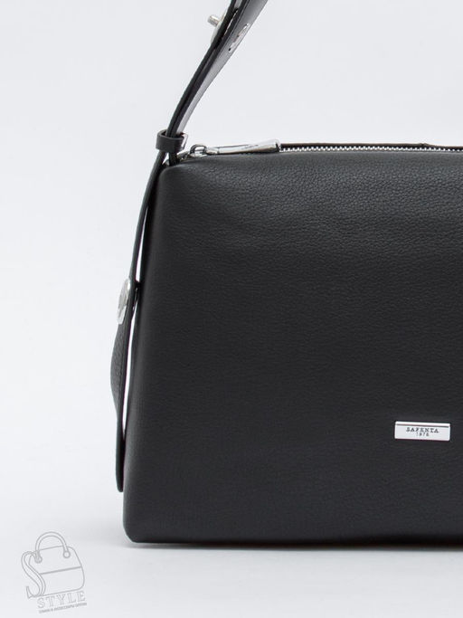Сумка женская кожаная 8017-2S black Velina Fabbiano-Safenta