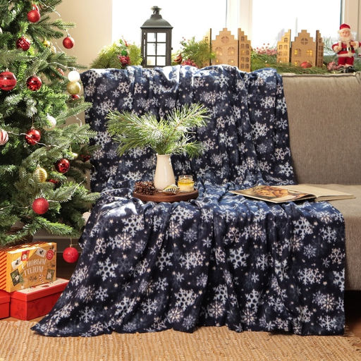 Плед флисовый новогодний «Экономь и Я. Снегопад», 150×200 см