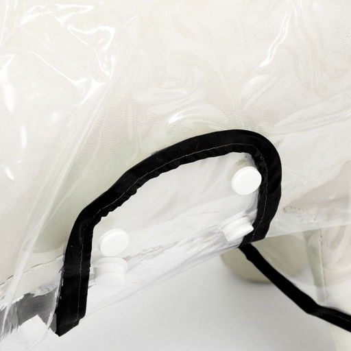 Дождевик для собак, размер L (ДС 30, ОГ 41-46, ОШ 42 см), чёрный - Simaland фото 7