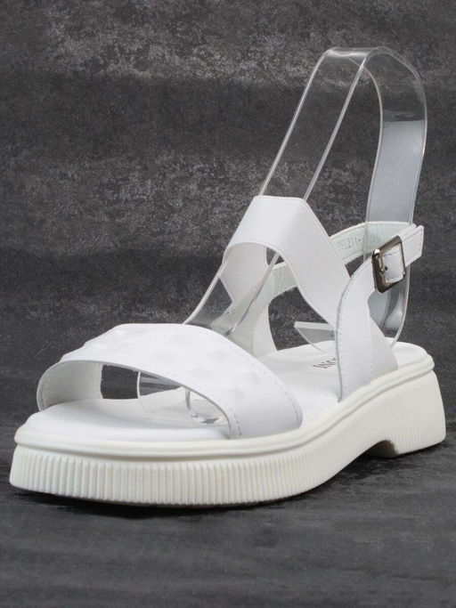 08-PEL211-1 WHITE Босоножки женские (натуральная кожа) - Фабричный китай фото 5