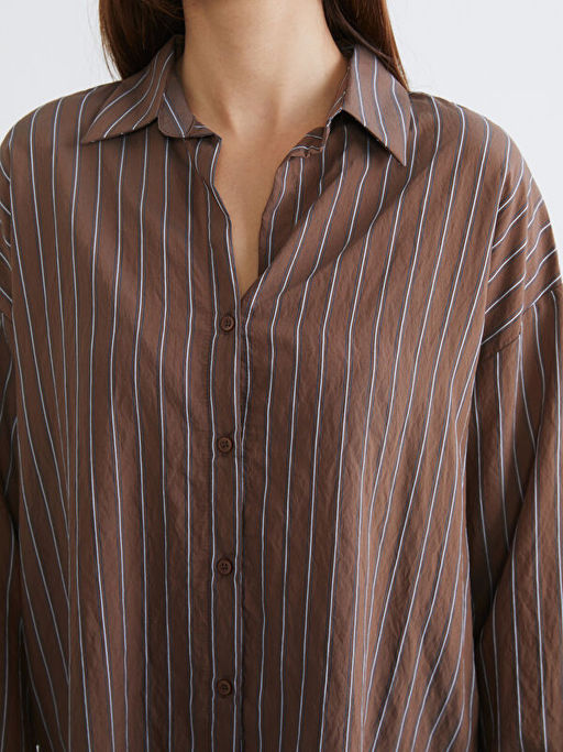 ?izgili Oversize Kad?n G?mlek