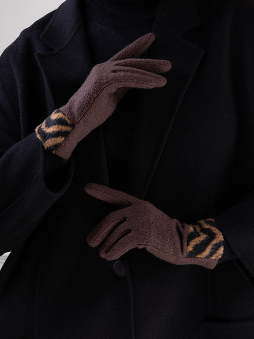 Перчатки жен Labbra LB-PH-58 d.brown фото 5