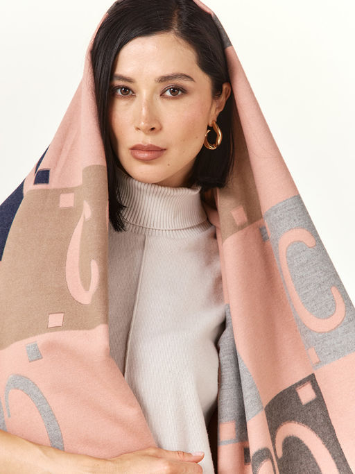 в составе ШЕРСТЬ  и КАШЕМИР Большой, мягкий, теплый  двусторонний палантин - Tantino фото 5