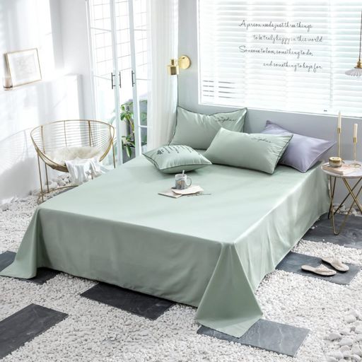 КПБ Mency однотонный с вышивкой MENO005 Евро