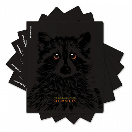 Цена за 5 шт. Тетрадь общая ученическая ErichKrause Gaze, 48 листов, клетка, ламинация soft-touch+выборочный УФ-лак_MIX-PACK