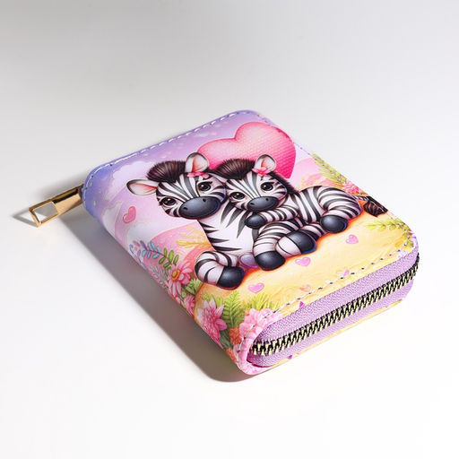 Кошелёк на молнии, разноцветный