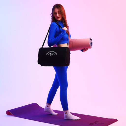 Сумка спорт Увидимся на корте, 40*24*21, отд на молнии, черный - Nazamok фото 4