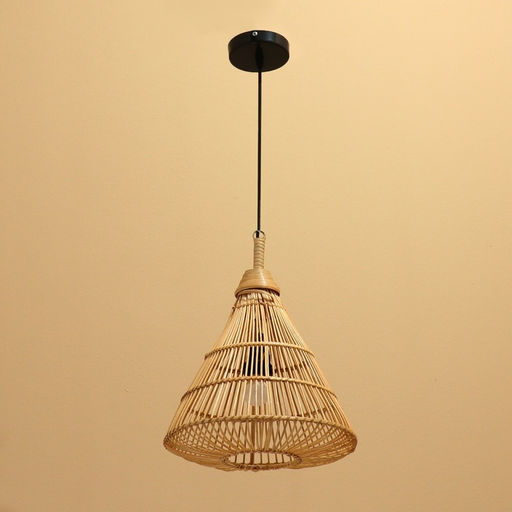 Светильник потолочный из ротанга «Конус», 1×120 Вт, Е27, 30×30×40 см