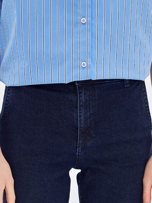 Wideleg Kad?n Jean Pantolon