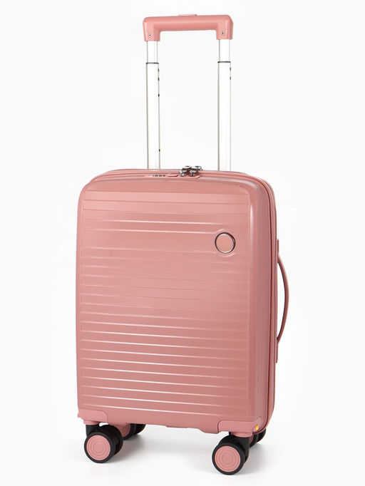 Чемодан на съёмных колёсах, 18", кодовый замок, 33×16×49 см, розовый
