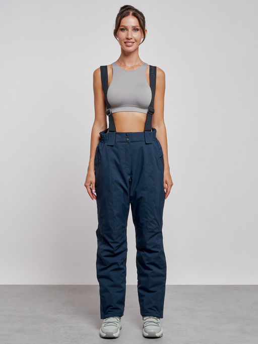 Горнолыжный костюм женский большого размера зимний бирюзового цвета 03960Br - Chunmai фото 12