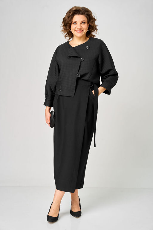 Костюм Michel Chic 1443 черный кубик  фото 2
