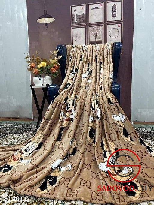 Плед с принтом 180*200 см.