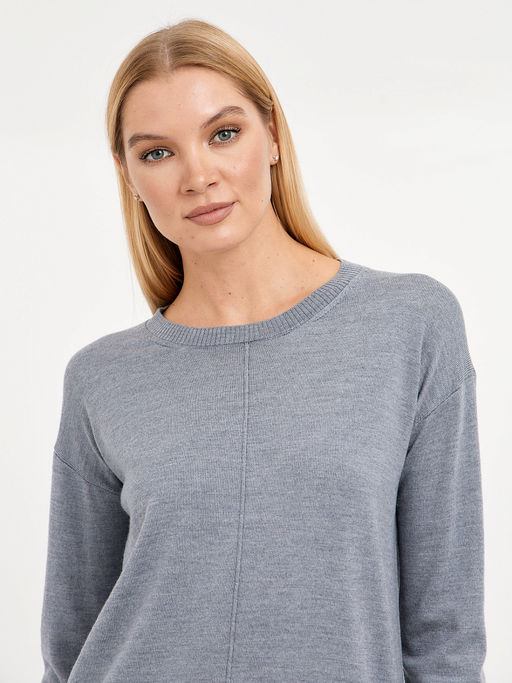 джемпер женский из шерсти в сером цвете - Glenfield фото 4