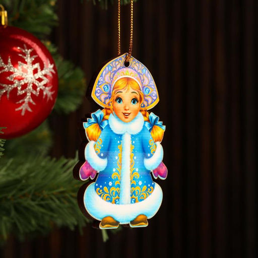 Цена за 5 шт. Ёлочная игрушка Снегурочка, подвеска, 9.57 см - Simaland фото 2