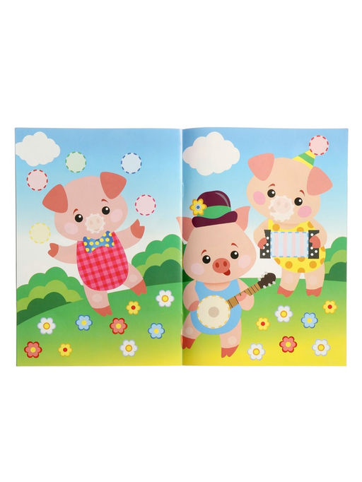 Цена за 3 шт. Книжка с наклейками "Сказки", 16 стр