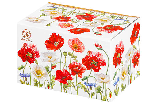 Чайник 1,1 л 23*13,5*14,5 см Маки на бамбуковой подставке, NEW BONE CHINA - Elan gallery фото 14