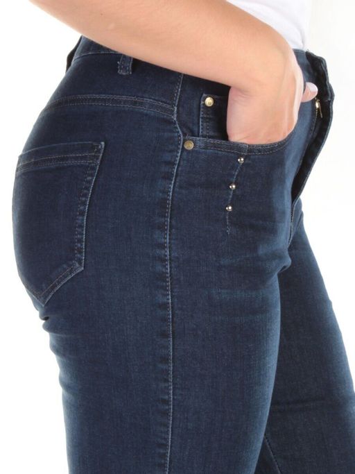 6629 DK. BLUE Джинсы зауженные женские ZAL