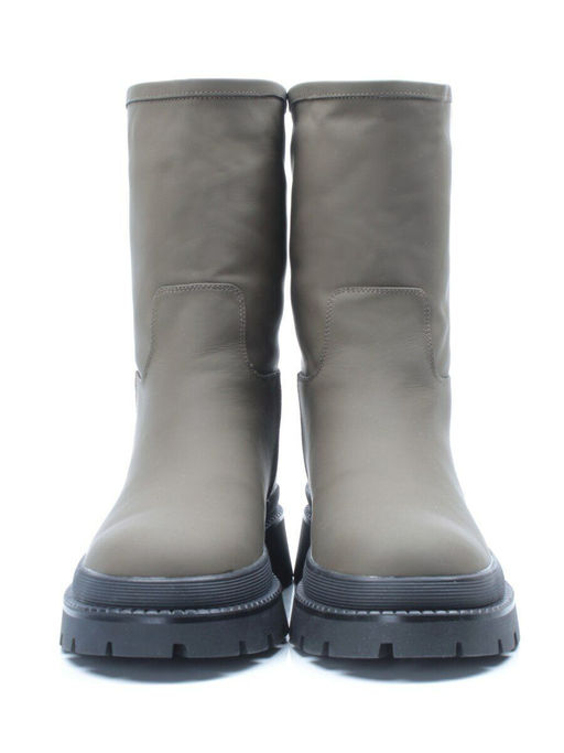 04-C188M Ботинки зимние женские (натуральная кожа (нубук) натуральный мех) - Фабричный китай фото 8