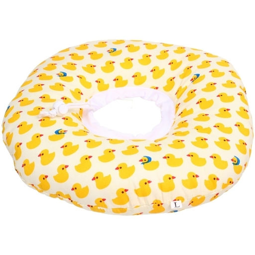 Воротник ветеринарный на кулиске "ЛЮБИМЫЙ БРО", уточки, р L, окружность шеи 20-32см (лейбл)