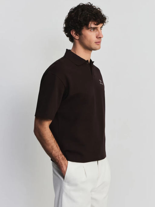 Футболка поло с вышивкой на груди ZR2605043410-27 / Zarina