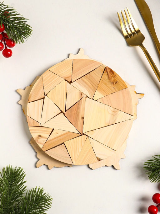 Подставка под горячее «Лошадь в цветах», 20 см, можжевельник