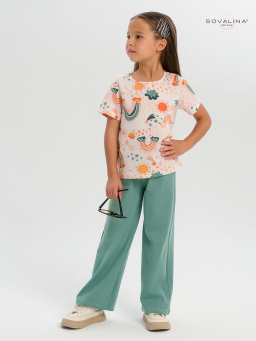 Костюм Лето изумруд-радуга бохо - Sovalina фото 3
