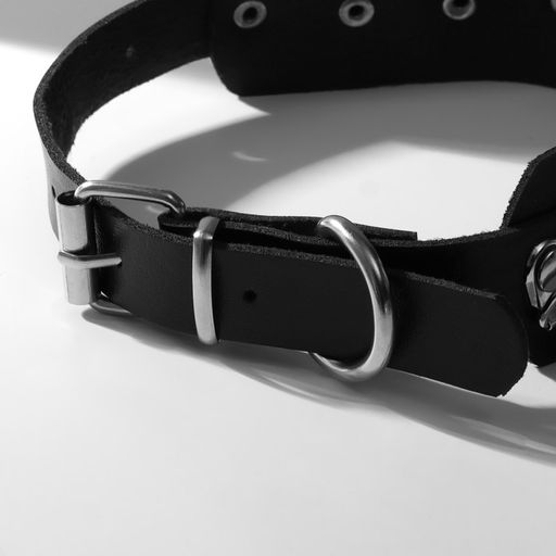 Чокер Искушение цепи и кольца, цвет чёрный в серебре, 40 см - Queen fair фото 2