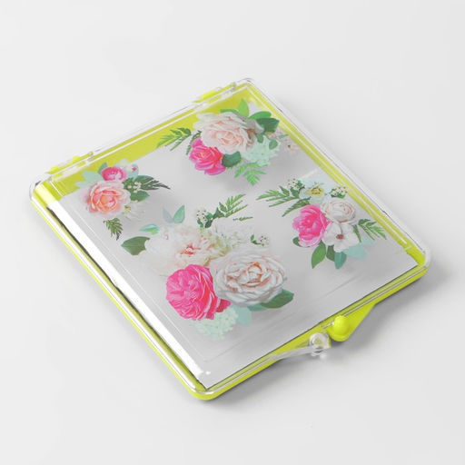 Игольница магнитная «Цветы», 7×8 см, жёлтая