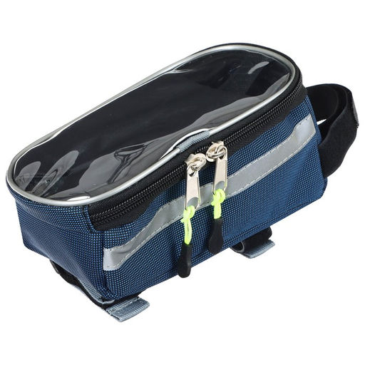 Велосумка GRAFFITI МАСТЕР, на раму, цвет синий  фото 2