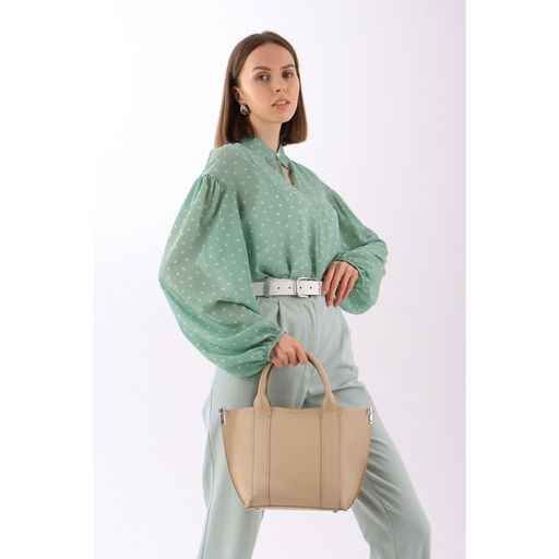 Сумка-тоут на молнии, цвет бежевый - Simaland фото 4