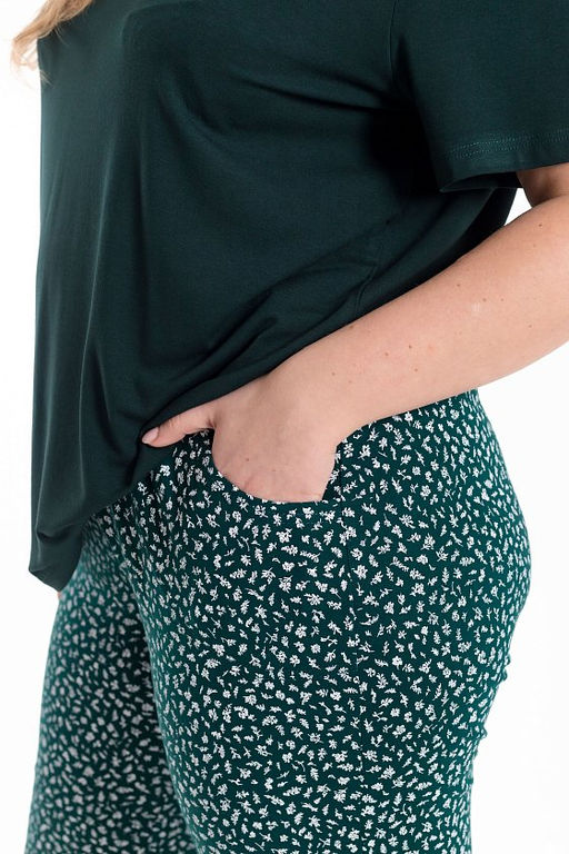 Пижама М325398зб зеленый/белый - Елена фото 10