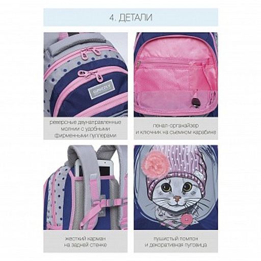 RG-162-1 Рюкзак школьный - Grizzly фото 7