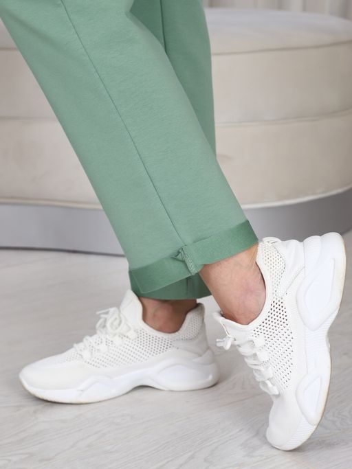 Костюм женский К-207 (футер с лайкрой) Оливковая