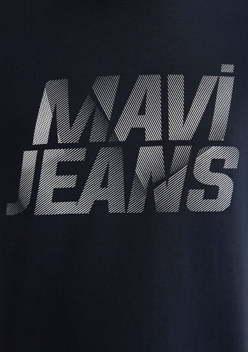 Mavi Jeans Bask?l? Lacivert Tisort  фото 6