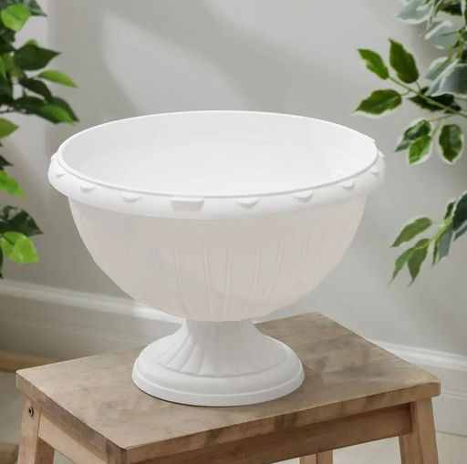 Вазон Джулия 8л (белый) М1389 - Альтернатива фото 6