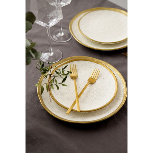 Тарелка десертная Magistro Poursephona, d=21 см, фарфор, белая